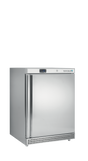 Gewerbegefrierschrank – 1 Tür – 120 L – 600×585×855 mm – SS 430 – 3 Tragroste, weiß - Produktansicht