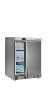Gewerbegefrierschrank – 1 Tür – 120 L – 600×585×855 mm – SS 430 – 3 Tragroste, weiß - Anwendungsbeispiel