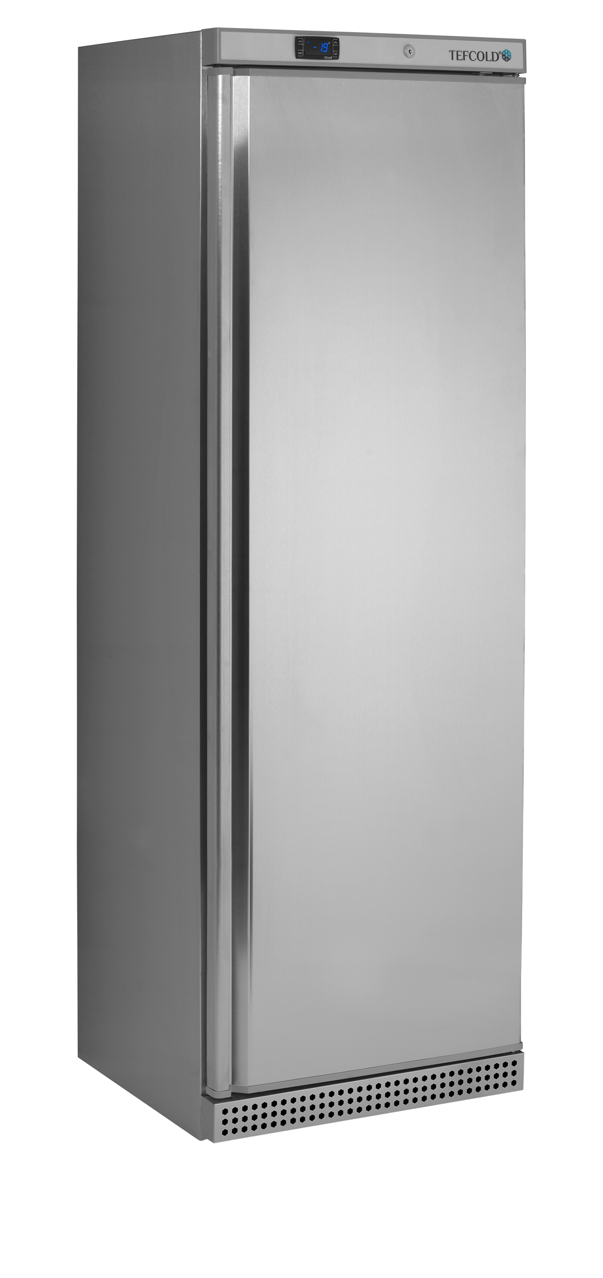 Gewerbegefrierschrank – 1 Tür – 340 L – 600×585×1855 mm – SS 430 – 4 Tragroste, weiß - Produktansicht