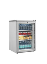 Getränkekühlschrank – 1 Glastür – 85 L – 503×567×775 mm – Weiß – +2 bis +10 °C - Anwendungsbeispiel