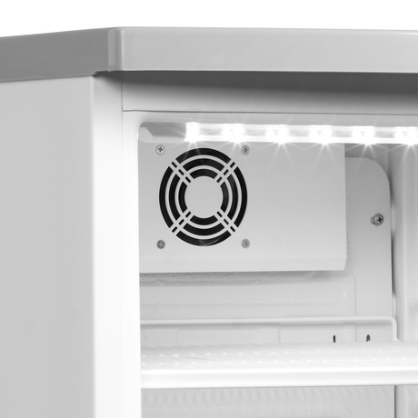 Getränkekühlschrank – 1 Glastür – 85 L – 503×567×775 mm – Weiß – +2 bis +10 °C - Detail
