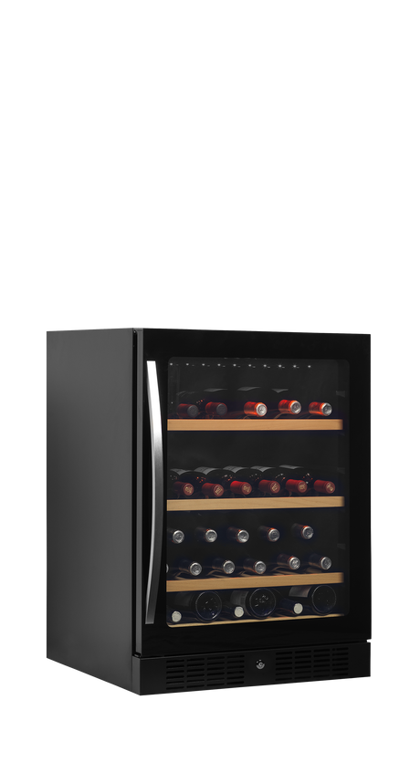 Weinkühlschrank – 1 Tür – 48 Flaschen (750 ml) – 595×570×820 mm – Schwarz - Anwendungsbeispiel