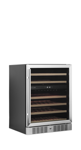 Weinkühlschrank – 1 Glastür – 46 Flaschen (750 ml) – 595×570×820 mm – Schwarz - Produktansicht