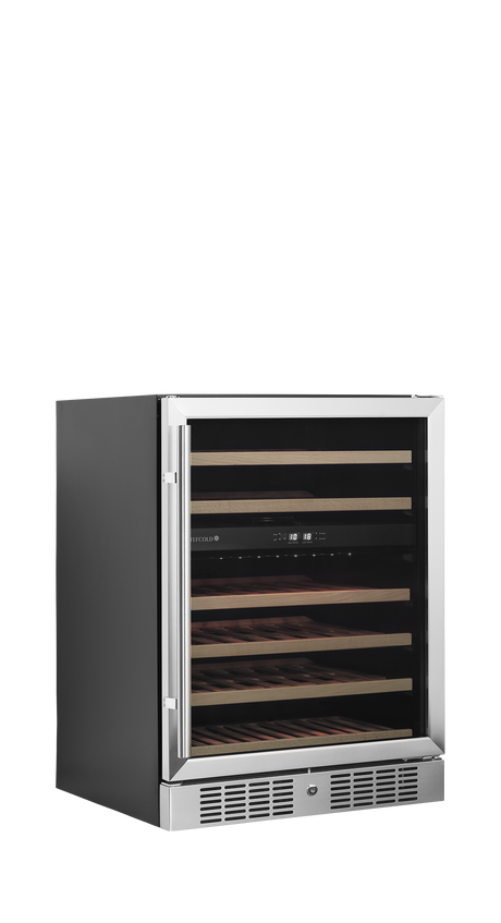 Weinkühlschrank – 1 Glastür – 46 Flaschen (750 ml) – 595×570×820 mm – Schwarz - Produktansicht