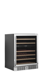 Weinkühlschrank – 1 Glastür – 46 Flaschen (750 ml) – 595×570×820 mm – Schwarz - Produktansicht