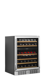 Weinkühlschrank – 1 Glastür – 46 Flaschen (750 ml) – 595×570×820 mm – Schwarz - Anwendungsbeispiel