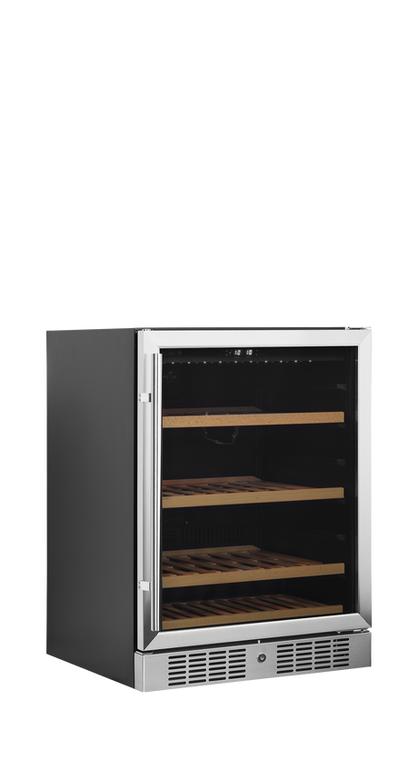 Weinkühlschrank – 1 Glastür – 48 Flaschen (750 ml) – 595×570×820 mm – Schwarz - Produktansicht