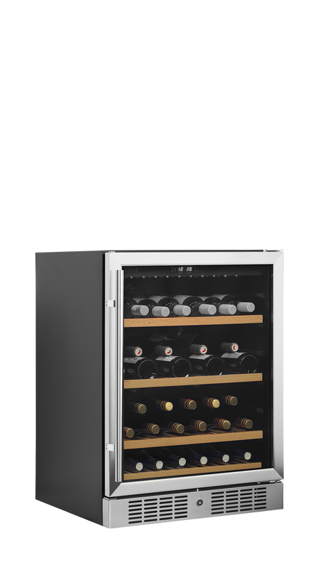 Weinkühlschrank – 1 Glastür – 48 Flaschen (750 ml) – 595×570×820 mm – Schwarz - Anwendungsbeispiel