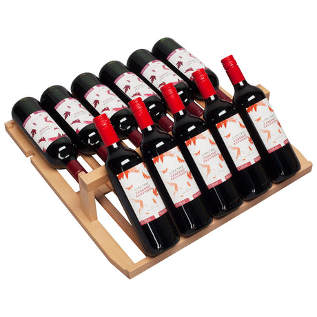Weinkühlschrank – 1 Glastür – 163 Flaschen (750 ml) – 595×680×1760 mm – Schwarz - Weitere Ansicht