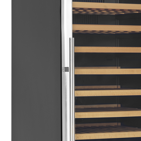 Weinkühlschrank – 1 Glastür – 163 Flaschen (750 ml) – 595×680×1760 mm – Schwarz - Detail