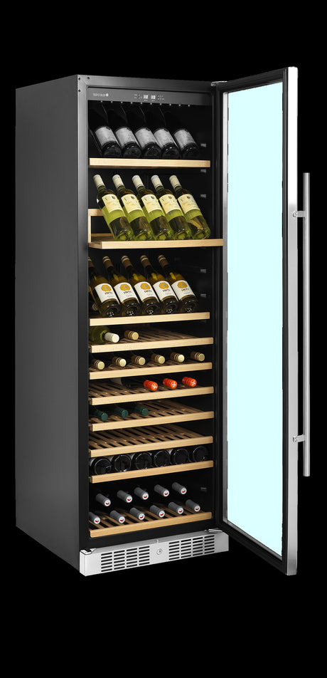 Weinkühlschrank – 1 Glastür – 165 Flaschen (750 ml) – 595×680×1760 mm – Schwarz - Weitere Ansicht