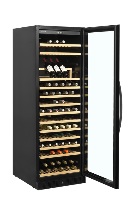Weinkühlschrank – 1 Tür – 165 Flaschen (750 ml) – 595×680×1760 mm – Schwarz - Innenansicht