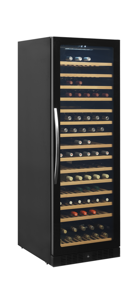Weinkühlschrank – 1 Tür – 165 Flaschen (750 ml) – 595×680×1760 mm – Schwarz - Anwendungsbeispiel