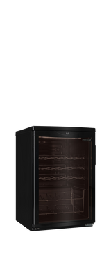 Weinkühlschrank – 1 Glastür – 22 Flaschen (750 ml) – 503×567×775 mm – Schwarz - Produktansicht