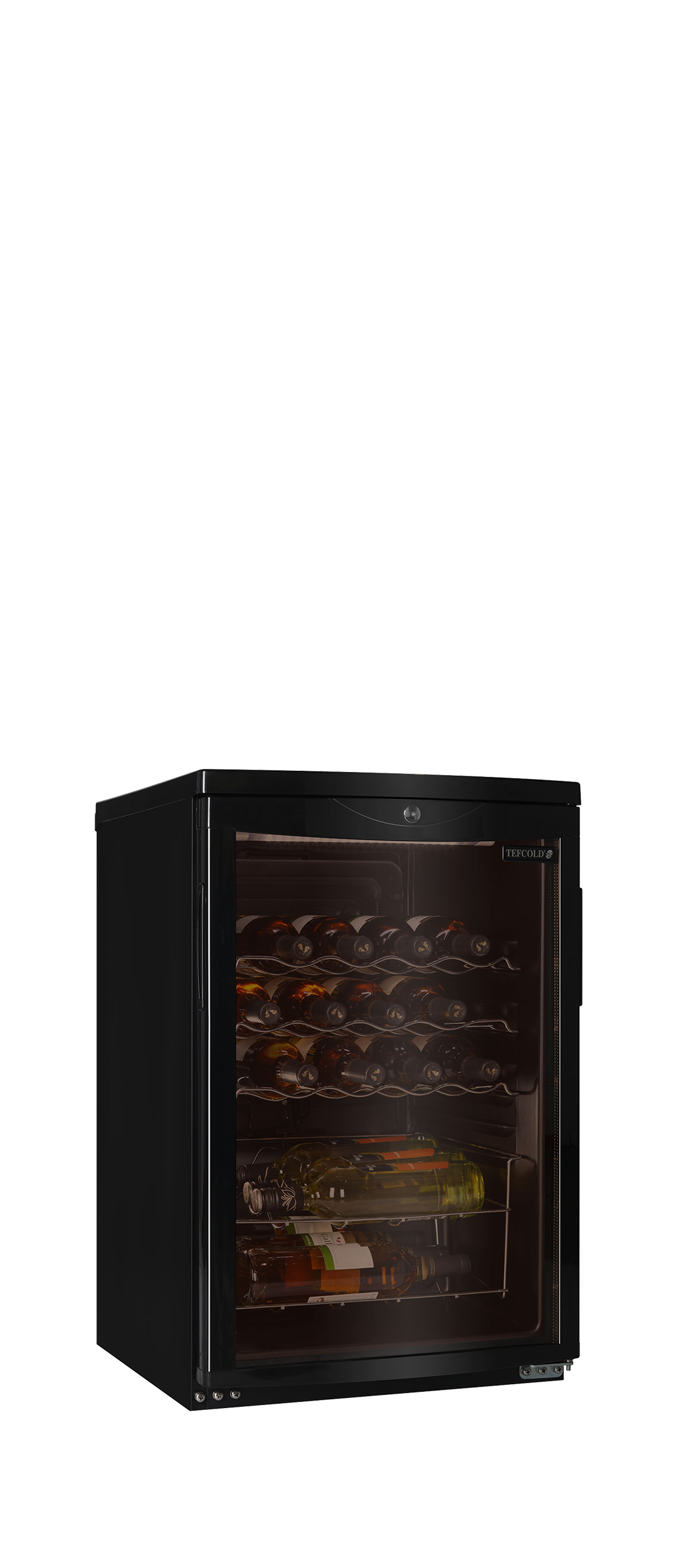 Weinkühlschrank – 1 Glastür – 22 Flaschen (750 ml) – 503×567×775 mm – Schwarz - Anwendungsbeispiel