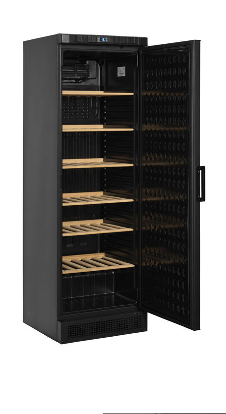 Weinkühlschrank – 1 Tür – 118 Flaschen (750 ml) – 595×640×1840 mm – Schwarz - Innenansicht
