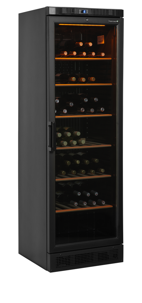 Weinkühlschrank – 1 Glastür – 118 Flaschen (750 ml) – 595×640×1840 mm – Schwarz - Anwendungsbeispiel