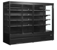 Wandkühlregal – 4 Glastüren – 1540 L – 2562×898×2035 mm – Schwarz / Glas - Produktansicht
