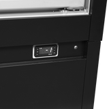 Wandgefrierregal – 2 Glastüren – 850 L – 1350×908×2035 mm – Schwarz / Glas - Detail