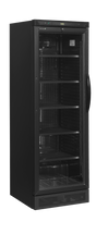 Getränkekühlschrank – 1 Glastür, Linksanschlag – 219 L – 595×600×1840 mm – Schwarz – +2 bis +12 °C - Produktansicht