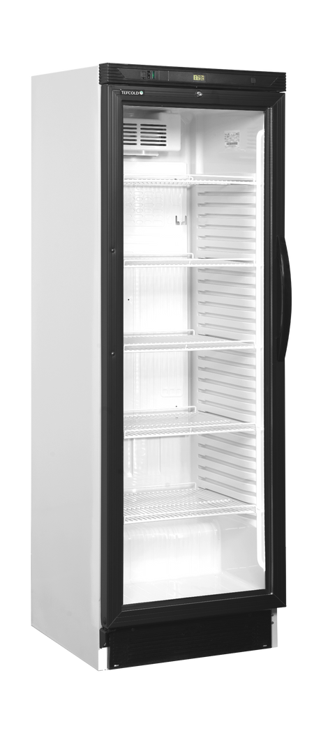 Getränkekühlschrank – 1 Glastür, Linksanschlag – 219 L – 595×600×1840 mm – Weiß – +2 bis +12 °C - Produktansicht