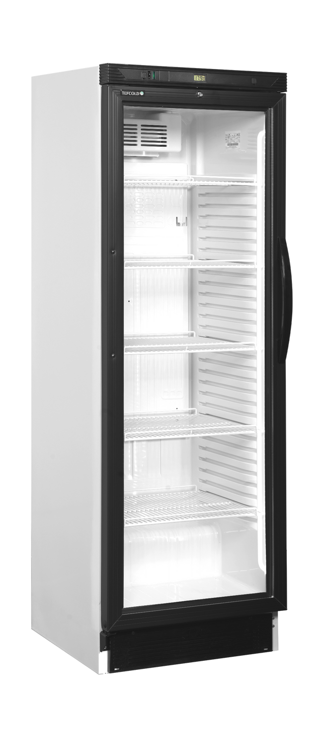 Getränkekühlschrank – 1 Glastür, Linksanschlag – 219 L – 595×600×1840 mm – Weiß – +2 bis +12 °C - Produktansicht