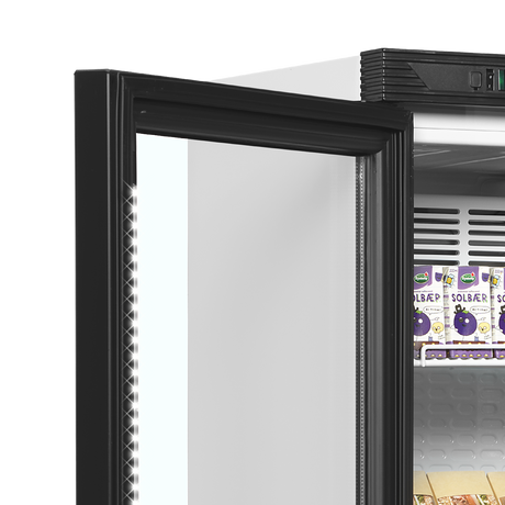 Getränkekühlschrank – 1 Glastür, Linksanschlag – 219 L – 595×600×1840 mm – Weiß – +2 bis +12 °C - Detail
