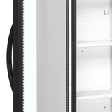 Getränkekühlschrank – 1 Glastür, Linksanschlag – 219 L – 595×600×1840 mm – Weiß – +2 bis +12 °C - Detail