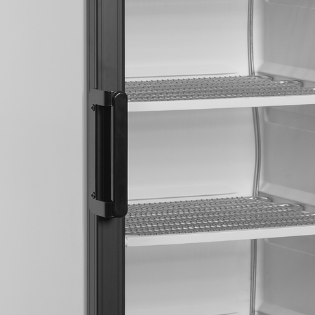 Verkaufsgefrierschrank – 1 Glastür – 270 L – 595×640×1840 mm – Weiß – -23 bis -18 °C – 6 Feste Gefrierablagen – 350 W - Detail