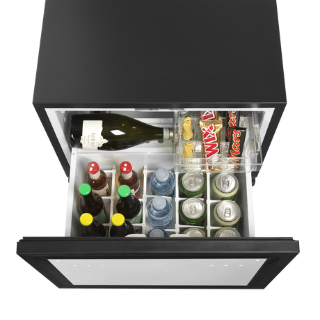 Minibar-Schubladenkühlschrank – 45 L – 550×480×420 mm – Schwarz - Anwendungsbeispiel