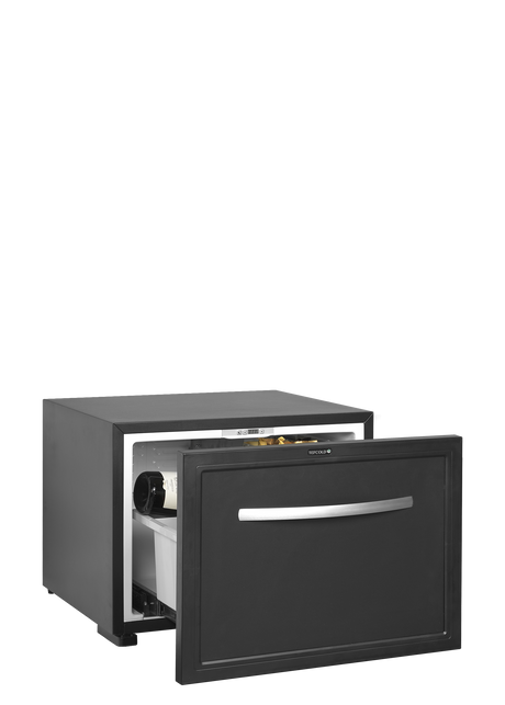 Minibar-Schubladenkühlschrank – 45 L – 550×508×420 mm – Schwarz - Innenansicht