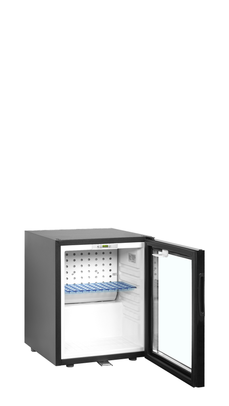 Minibar-Kühlschrank – 1 Glastür – 24 L – 402×425×505 mm – Schwarz - Innenansicht