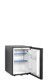 Minibar-Kühlschrank – 1 Tür – 34 L – 402×500×565 mm – Schwarz - Innenansicht