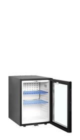 Minibar-Kühlschrank – 1 Glastür – 34 L – 402×485×565 mm – Schwarz - Innenansicht