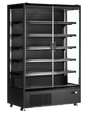 Wandkühlregal – 2 Glastüren – 764 L – 1310×740×2050 mm – Schwarz RAL9005 - Produktansicht