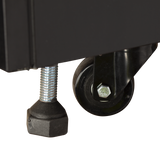 Wandkühlregal – 3 Glastüren – 1147 L – 1935×740×2050 mm – Schwarz RAL9005 - Weitere Ansicht