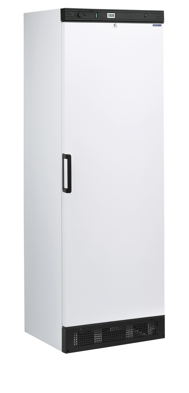 Gewerbegefrierschrank – 1 Tür – 270 L – 595×600×1840 mm – Weiß – 6 Feste Gefrierablagen - Produktansicht