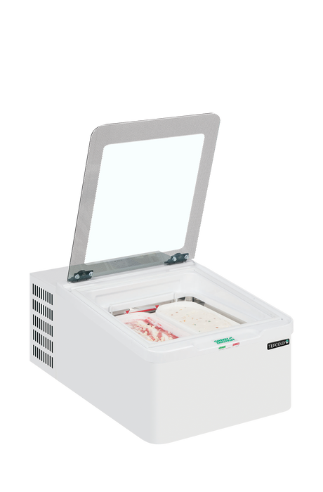 Speiseeisvitrine – 20 L – 490×790×345 mm – Weiß - Innenansicht