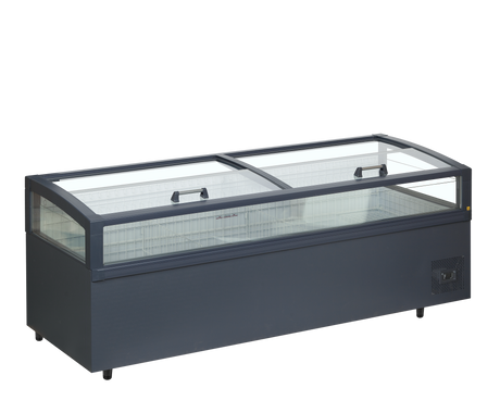Kühl-/Gefrierinsel – 860 L – 2500×980×970 mm – Anthrazit RAL 7016 - Produktansicht