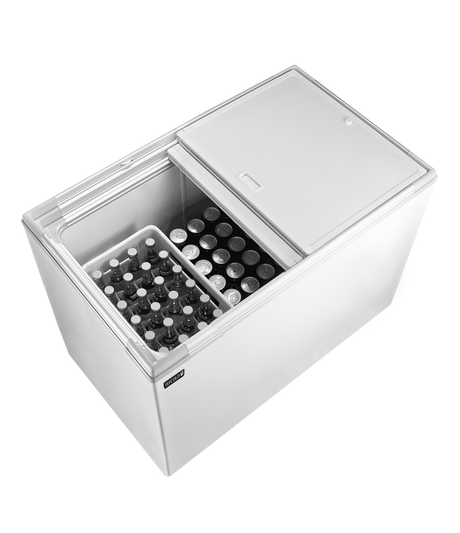 Flaschenkühltruhe – 226 L – 1025×625×1000 mm – Weiß - Anwendungsbeispiel