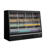 Wandkühlregal – 540 L – 1955×740×1500 mm – Schwarz RAL9005 - Anwendungsbeispiel
