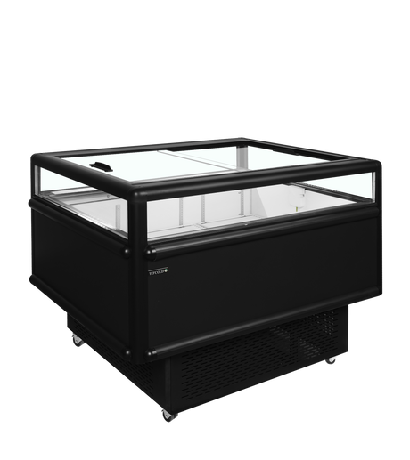 Kühl-/Gefrierinsel – 165 L – 1255×1015×962 mm – Schwarz RAL9005 - Produktansicht