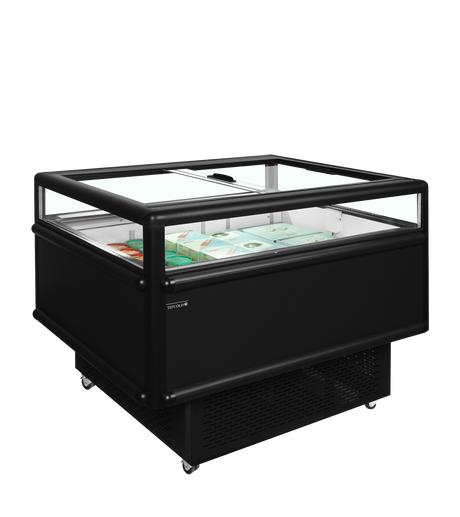 Kühl-/Gefrierinsel – 165 L – 1255×1015×962 mm – Schwarz RAL9005 - Anwendungsbeispiel
