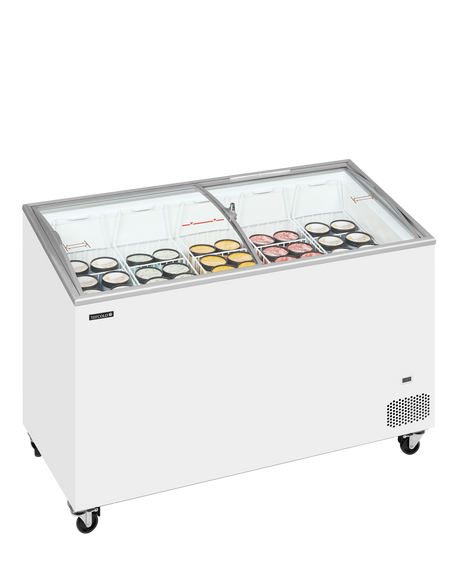 Eiscreme-Gefriertruhe – 325 L – 1300×615×949 mm – Weiß – 141 W - Anwendungsbeispiel