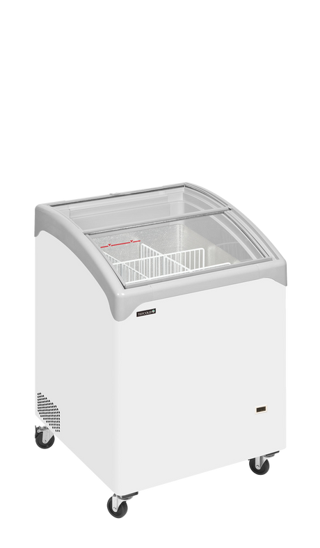Eiscreme-Gefriertruhe – 115 L – 665×665×918 mm – Weiß – 105 W - Produktansicht