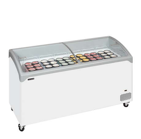 Eiscreme-Gefriertruhe – 367 L – 1570×650×918 mm – Weiß – 191 W - Anwendungsbeispiel