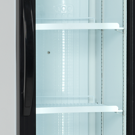 Getränkekühlschrank – 1 Glastür – 114 L – 435×500×1833 mm – Weiß – +2 bis +10 °C - Detail