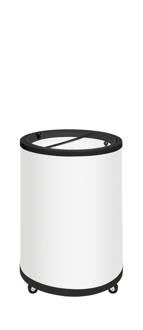 Mobile Verkaufsgefriertruhe – 72 L – 569×569×830 mm – Weiß - Produktansicht