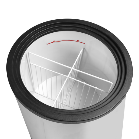 Mobile Verkaufsgefriertruhe – 72 L – 569×569×830 mm – Weiß - Detail
