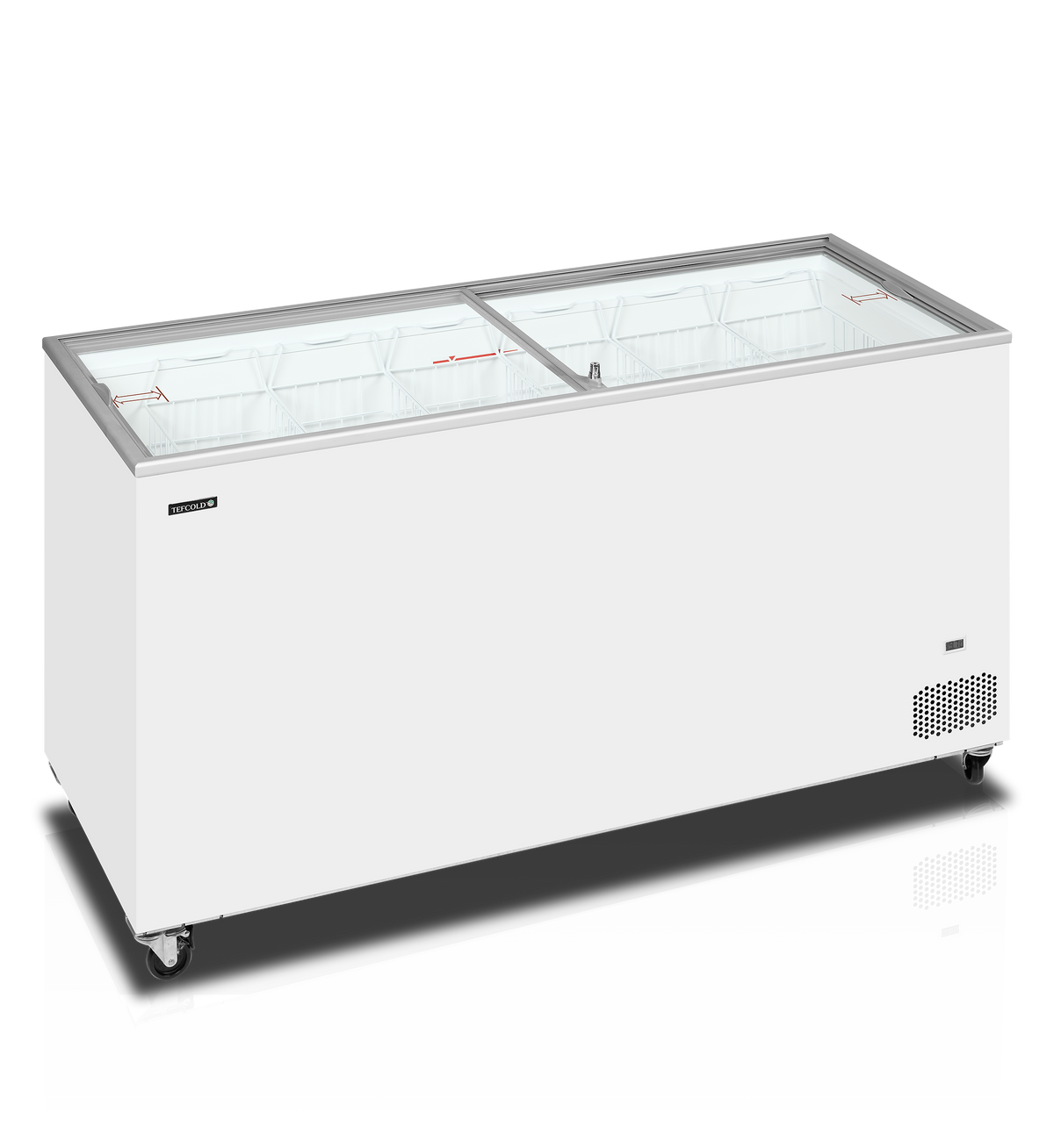 Eiscreme-Gefriertruhe – 430 L – 1550×630×892 mm – Weiß – 191 W - Produktansicht